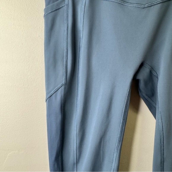 Lululemon All The Right Places Crop Blue Leggings Size 4 - Picture 7 of 14